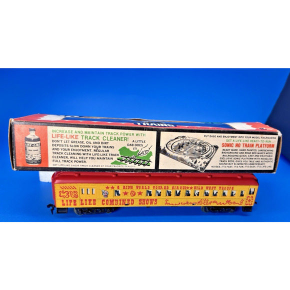 Vintage Life-Like Trains Passenger Circus Car HO Electric, T585, Original Box - Picture 14 of 16
